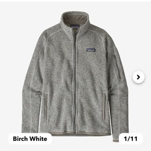 Better Sweater Patagonia Fleece Jacket in Birch White